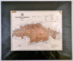 cca 1880 Nagy-Küküllő vármegye térképe, terv.: Gönczy Pál, 1:465000, Posner Lajos és fia, paszpartub...