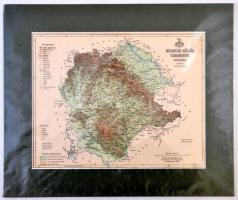 cca 1880 Belovár-Körös vármegye térképe, terv.: Gönczy Pál, 1:460000, Posner Lajos és fia, paszpartu...