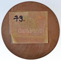 Asszonyi Tamás (1942- ) 1981. Motívum, egyoldalas Br plakett (~90mm) T:1-,2