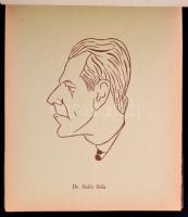 Szent Rókus Kórház Orvosi Kaszinó  cca 1933. Rajzolta és linóleumba metszette Dönczy Lukács Ödön. 46...