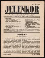 1940 Jelenkor. II. évf. 7.,10. számok, Szerk.: Katona Jenő.