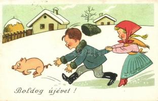 17 db VEGYES újévi és karácsonyi üdvözlőlap / 17 MIXED New Year and Christmas greeting cards