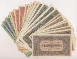 26db-os vegyes magyar korona bankjegy tétel T:I-,II,III