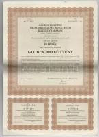 Budapest 1998. "Globex Holding Vagyonkezelő és Befektetési Részvénytársaság - Globex 2000 Kötvé...
