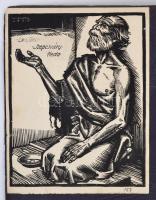 cca 1900 Ricordo di Venezia, nagyméretű album, szakadt szecessziós borítóval, az elülső borító belse...