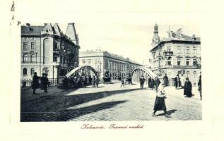 Kolozsvár, Cluj; Szamosi vashíd, Fonciere Pesti Biztosító Társaság, W. L. Bp. 6390. / iron bridge, insurance company (EK)