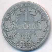 Német Birodalom 1875A 1M Ag T:3 German Empire 1875A 1 Mark Ag C:XF