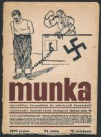 1932 A Munka című szocialista társadalmi és művészeti beszámoló IV. évfolyamának 24. száma, szerkeszti: Kassák Lajos
