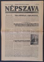 1945 A Népszava 73. évfolyamának 47. száma, a szövetségesek elbai átkelésének hírével, 4p