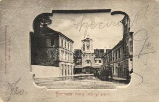 Temesvár, Timisoara; Erdélyi laktanya kapuja, Polatsek kiadása / military barracks, gate (EB)