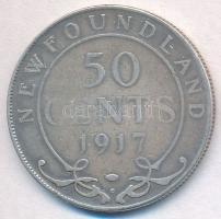 Kanada / Új-Fundland 1917. 50c Ag "V. György" T:2-,3
Canada / Newfoundland 1917. 50 Cents...