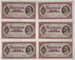 1946. 100P (6x) közeli sorszámok T:I- Adamo P18