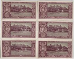 1946. 100P (6x) közeli sorszámok T:I-
Adamo P18