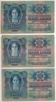 1913. 20K (5x) I. kiadás T:III