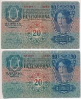 1913. 20K (5x) I. kiadás T:III