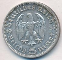 Német Harmadik Birodalom 1935D 5M Ag "Hindenburg" T:2
German Third Reich 1935D 5 Mark Ag ...