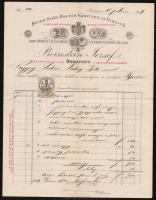 cca 1900 8 db fejléces számla magyar bútor és építőanyag gyárosoktól