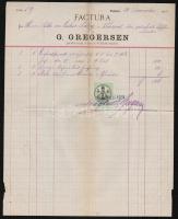 cca 1900 8 db fejléces számla magyar bútor és építőanyag gyárosoktól