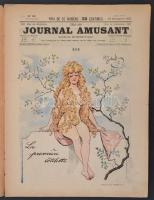 1902 A Journal Amusant No.181., journal humoristique francia nyelvű vicclap, illusztrációkkal, hátsó...