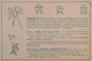 cca 1920-1930 Vegyes cserkész tétel, 3 db: képeslap, Márton László ex libris, Márton László jubileum...