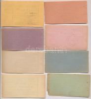 Miskolc / Orthodox Izraelita Anyahitközség 1926. 8db vágatási jegy, különböző értékű, kiadású darabo...