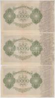 Németország / Weimari Köztársaság 1922. 10.000M (5x) sorszámkövetők T:I-,II Germany / Weimar Republi...