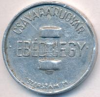 DN "Csavarárugyár - Ebédjegy - Szerszám M." Al bárca (31mm). Szign.: Nagy A. T:2