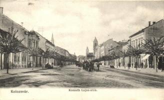 Kolozsvár, Cluj; Kossuth Lajos utca / street view (EK)