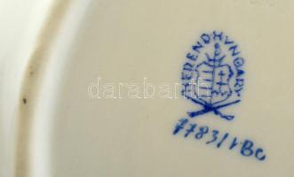 Herendi Viktória mintás hamuzó, kézzel festett,  jelzett, hibátlan, 13×9 cm