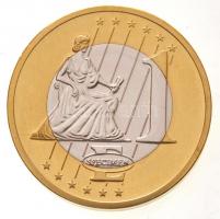 Vatikán 2004. 1c-2EUR (8xklf) próbaveret szett eredeti tokban tanúsítvánnyal T:P ujjlenyomat
Vatica...