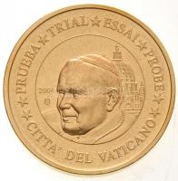 Vatikán 2004. 1c-2EUR (8xklf) próbaveret szett eredeti tokban tanúsítvánnyal T:P ujjlenyomat
Vatica...