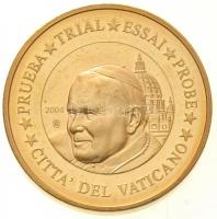 Vatikán 2004. 1c-2EUR (8xklf) próbaveret szett eredeti tokban tanúsítvánnyal T:P ujjlenyomat
Vatica...