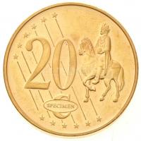 Vatikán 2004. 1c-2EUR (8xklf) próbaveret szett eredeti tokban tanúsítvánnyal T:P ujjlenyomat
Vatica...