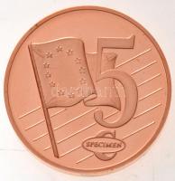 Vatikán 2004. 1c-2EUR (8xklf) próbaveret szett eredeti tokban tanúsítvánnyal T:P ujjlenyomat
Vatica...