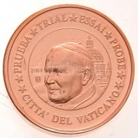 Vatikán 2004. 1c-2EUR (8xklf) próbaveret szett eredeti tokban tanúsítvánnyal T:P ujjlenyomat
Vatica...