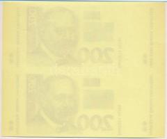 Horvátország 1993 (1994). 200K előlapi színpróba kettes ívben T:I
Croatia 1993 (1994). 200 Kuna fro...