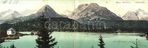 Tátra, Csorbató / lake, panoramacard