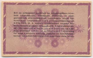 1946. 100.000AP vízjeles papíron, hátlapi szöveg nem középpontos T:III