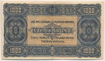 1923. 1000K "Magyar Pénzjegynyomda Rt. Budapest" nyomdahely jelöléssel T:III,III- kis szak...