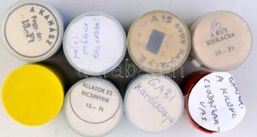 Régi diafilmek, 8 db (A csizmás kandur, A kanász, Misi Mókus kalandjai, A 15 éves kapitány, Állatok ...