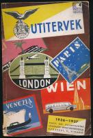 1936 IBUSZ útitervek, kiadja a Magyar Királyi Államvasutak hivatalos Menetjegyirodája, képekkel illusztrált, 120p