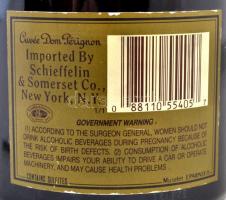 1985 Moët & Chandon Cuvée Dom Pérignon pezsgő 0.75 l