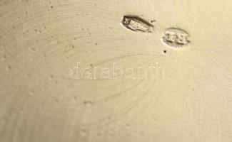 Ezüst (Ag.) szelence "K. F." monogrammal, jelzett, d: 3,5 cm, nettó 25 g