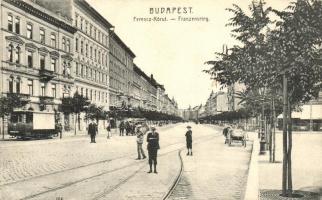 Budapest IX. Ferenc körút, villamos (EK)