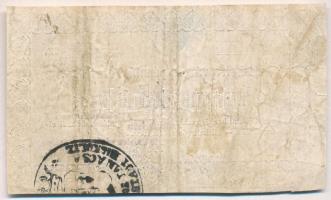 Miskolc 1860. 25kr "Miskolcz városa pénztári utalványa" T:III