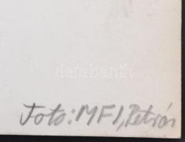 cca 1938 Alsókéked magyar-szlovák határ kastélyrészlet eredeti MFI fotó Petrás pecséttel jelezve 18x...