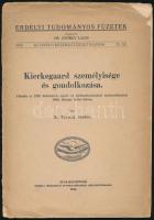 1930 Erdélyi Tudományos Füzetek 25. száma, Kirkegaard személyisége és gondolkozása, írta Dr. Tavaszy Sándor, 15p