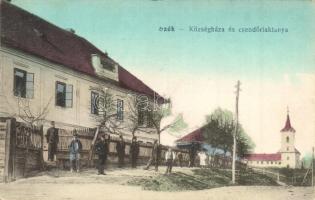 Szék, Sic; Községháza és csendőrlaktanya / town hall, gendarme barracks &quot;1940 Szamosújvár visszatért&quot; So. Stpl