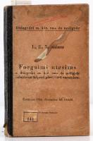 1916 Diósgyőri m. kir. vas- és acélgyár 1. 2 5. számu Forgalmi utasítás. Bp., Szénásy. Kiadói félvászon-kötés, kopottas, foltos borítóval, kissé sérült gerinccel, kissé sérült kötéssel,  foltos lapokkal, ceruzás jegyzetekkel.