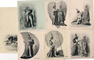 Micheline, 7 db-os sorozat / Micheline, Serie von 7 versch. Karten